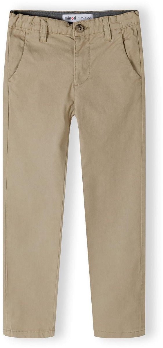 Minoti chino jongens beige - katoen - steekzakken