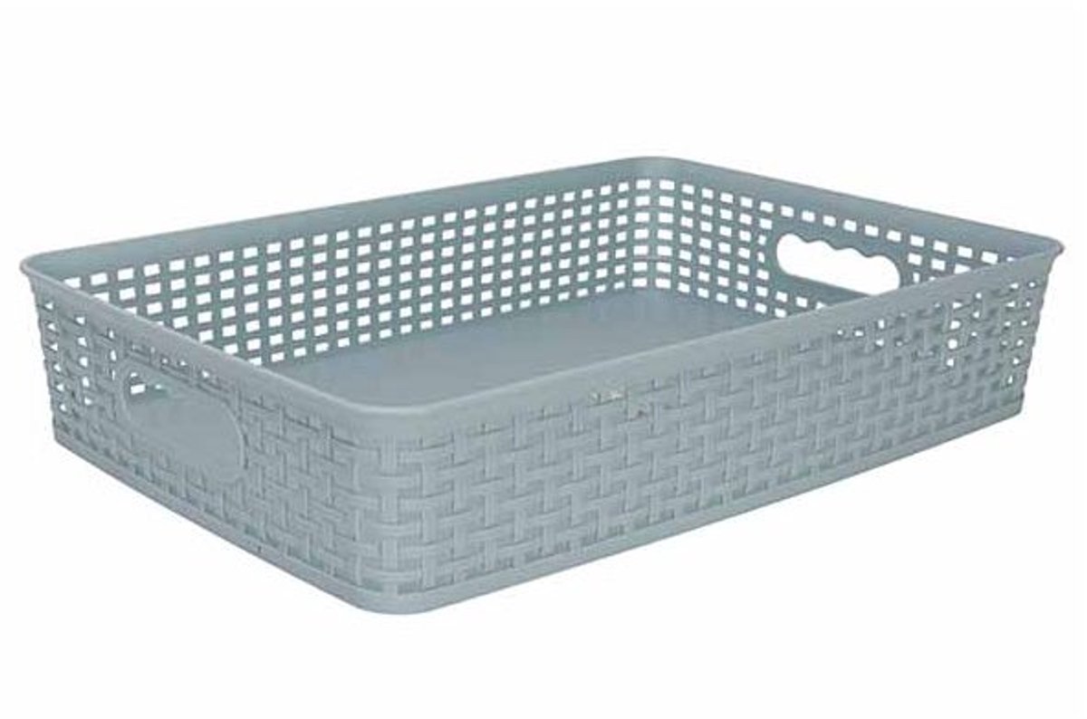 Hozon Opbergmand Pastelblauw 7,5l 40x26,5xh8cm