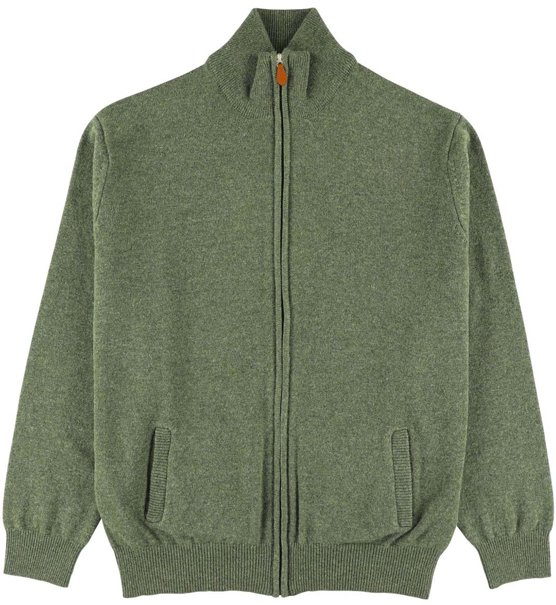 Osborne Knitwear Cardigan met rits - Lamswol - Landscape - M