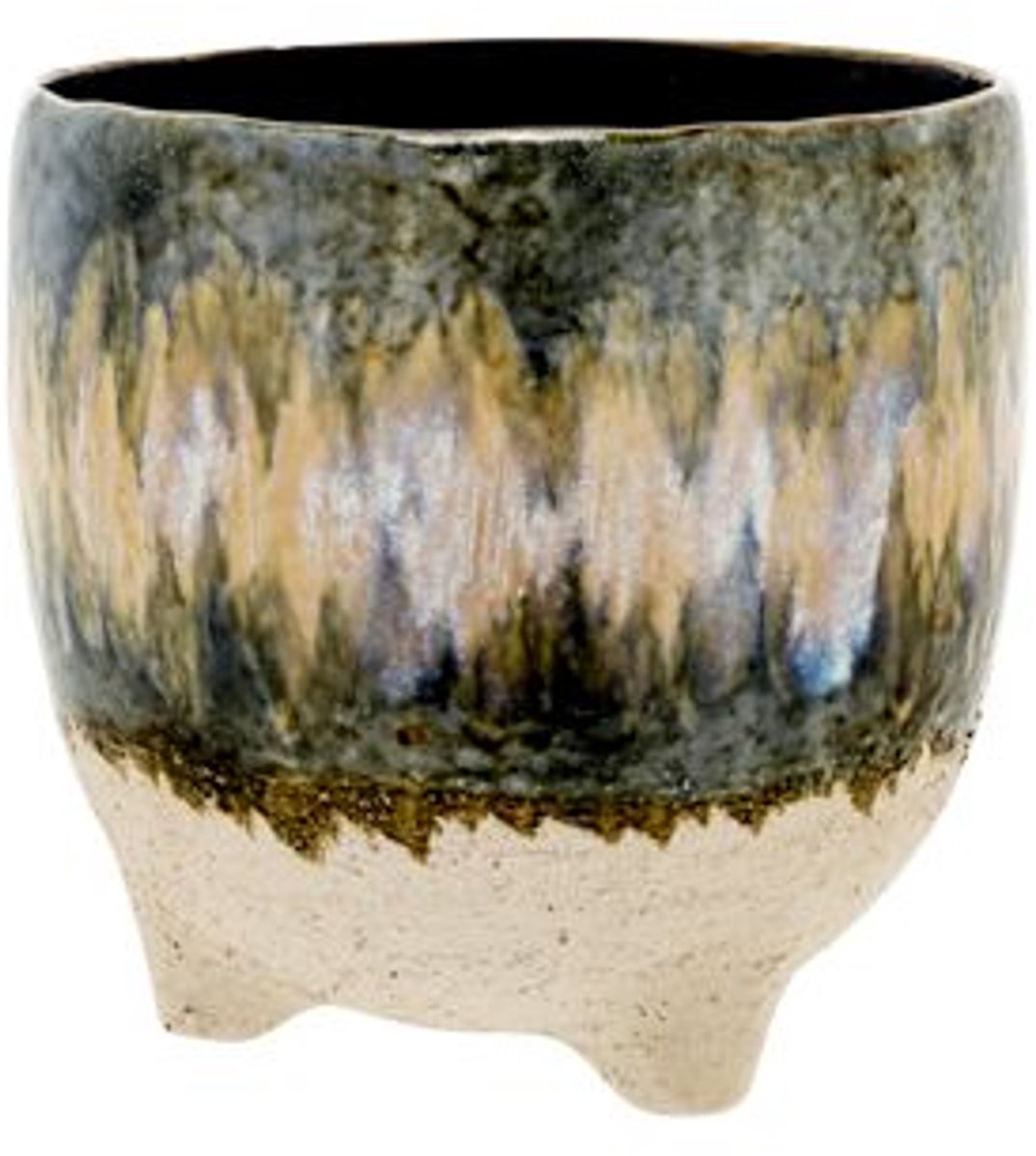 Cosy @ Home Bloempot Colormix Glazing Blauw 15,5x15,