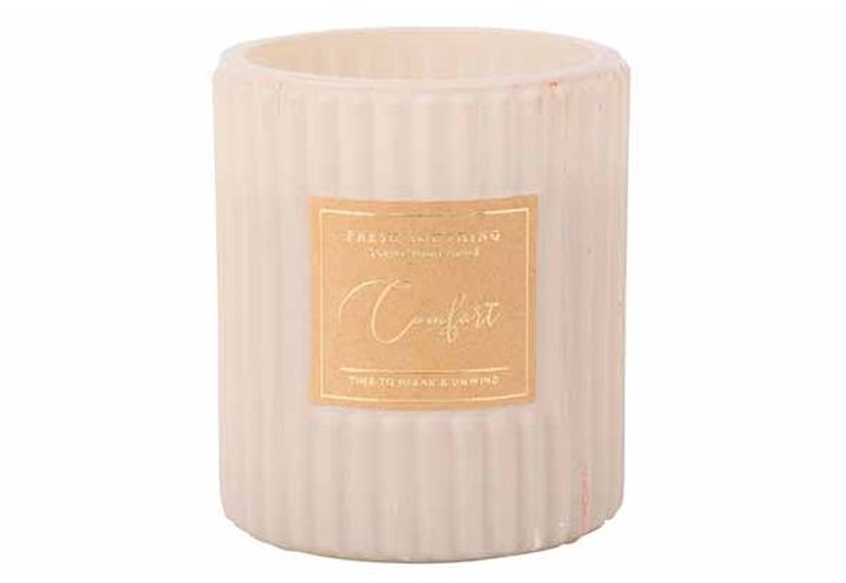 Geurkaars Relax And Unwind Creme 8x8xh9c M Glas