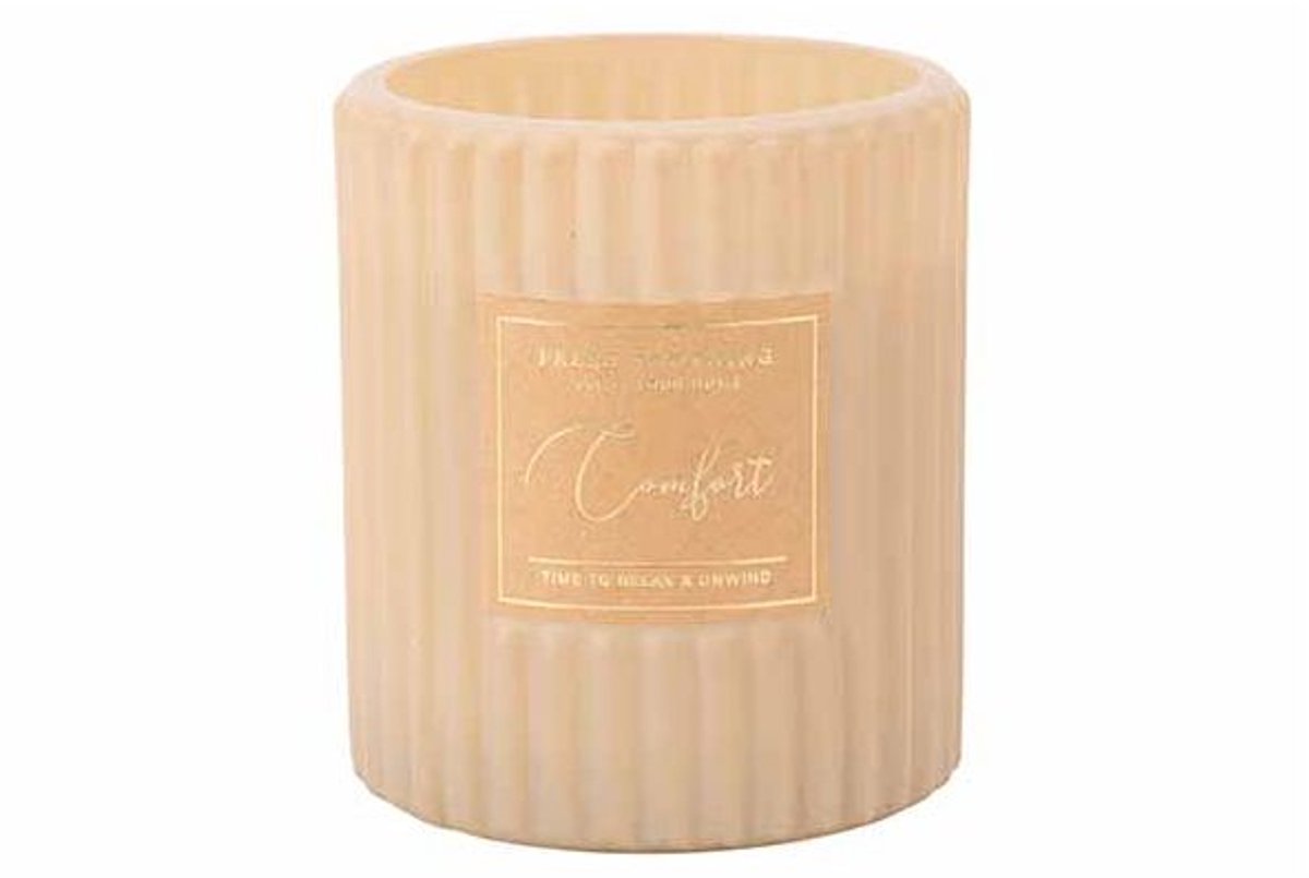 Geurkaars Relax And Unwind Beige 8x8xh9c M Glas