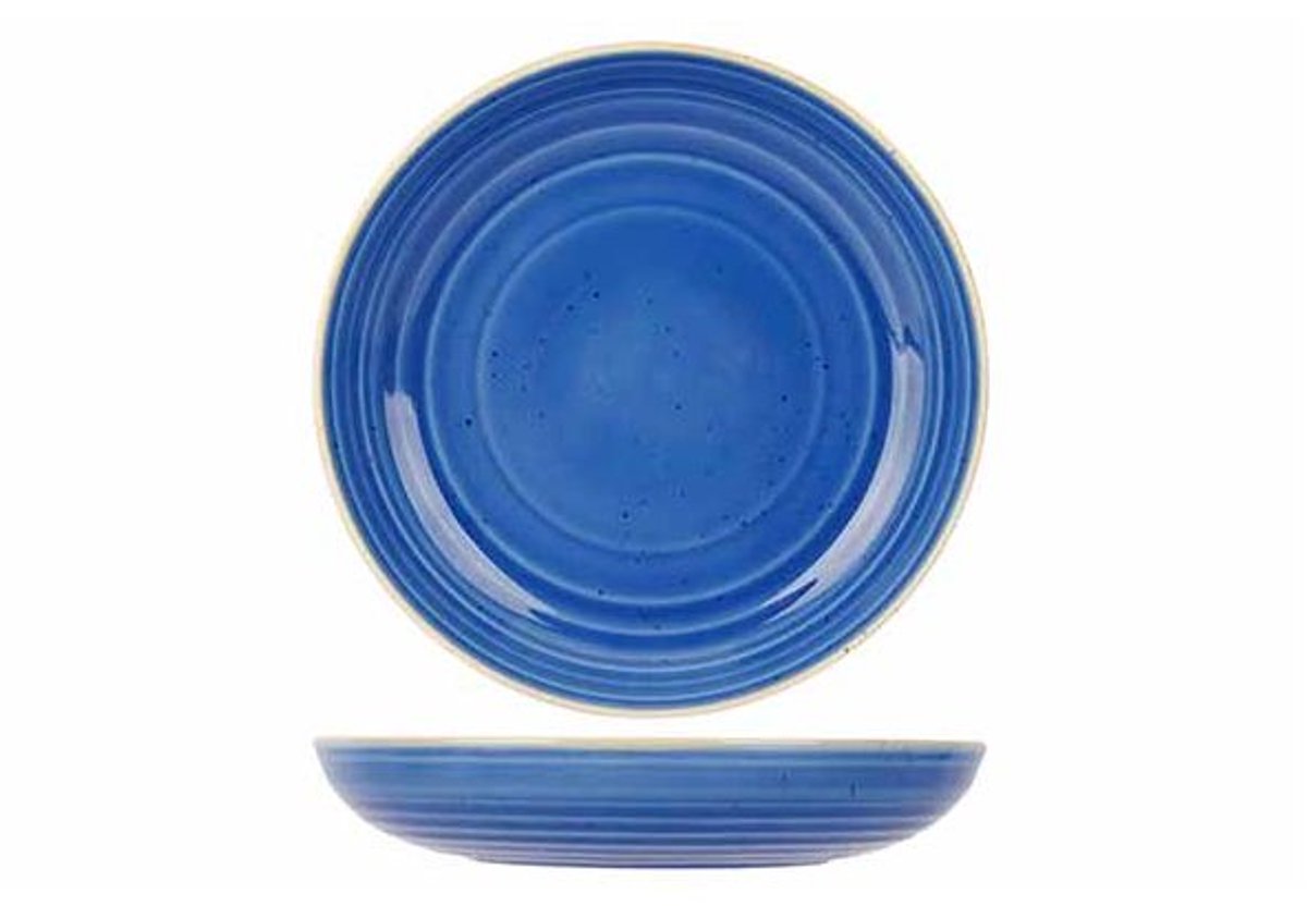 Artisan Blauw Diep Bord D25cm Coupe 940ml
