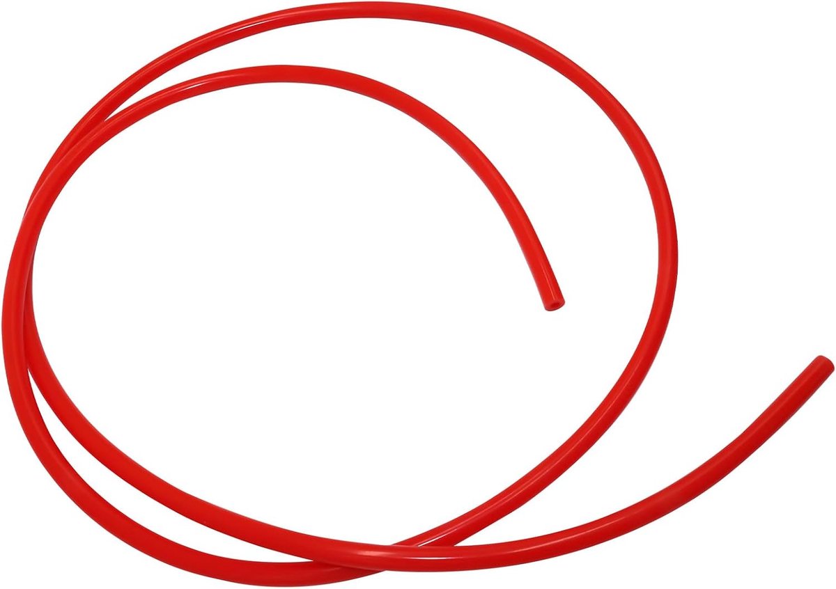 vacuüm siliconen slang, 4mm ID 10mm OD 3mm wanddikte siliconen vacuümslang voor motor 2M Rood