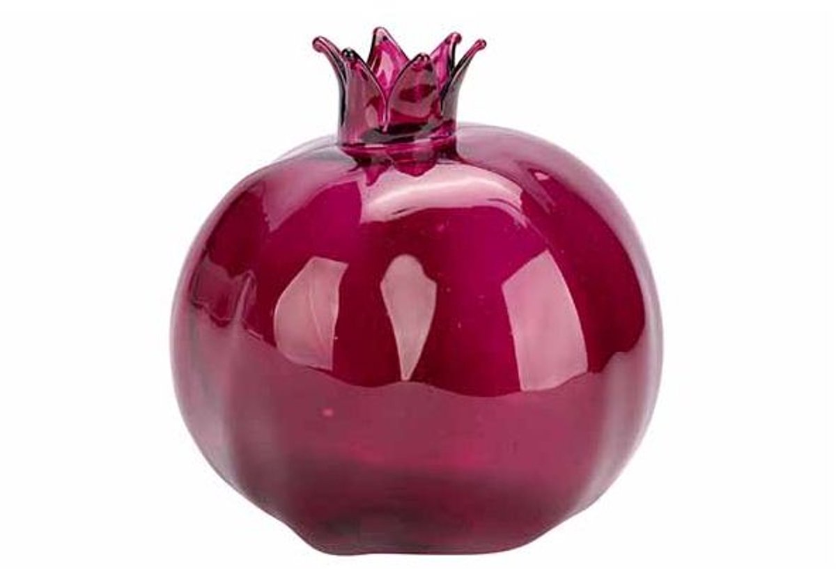Vaas Grapefruit Paars 11x11xh11cm Rond G Las