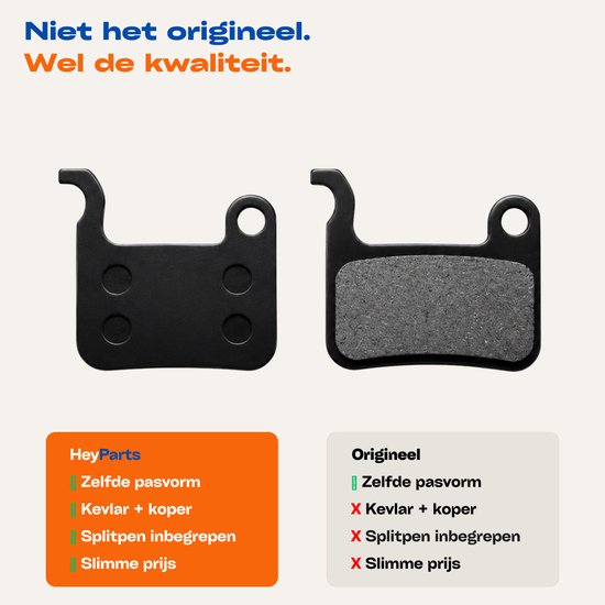 HeyParts 2 Sets Hydraulische Fatbike Remblokken - Geschikt voor Ouxi V8, H9 & QMWheel V20, V30 — afbeelding 2