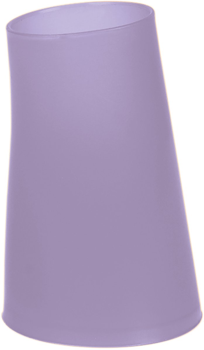 Spirella Move Tandenborstelhouder – Badkamer Beker voor Tandenborstel en Tandpasta – Borstelhouder van PP – Lavendel – 8 x 12,5 cm