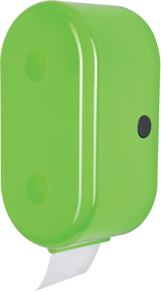 Spirella Cube Toiletrolhouder Groen – Wandmontage Toiletpapierhouder met Minimalistisch Design voor de Badkamer