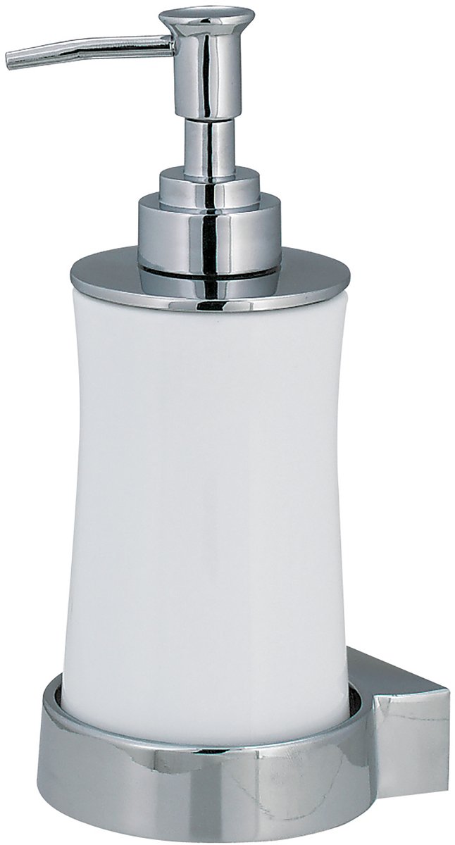 Spirella Sydney Zeepdispenser met Zeephouder – Badkamer Zeeppomp Houder met Modern Design voor bij de Wastafel