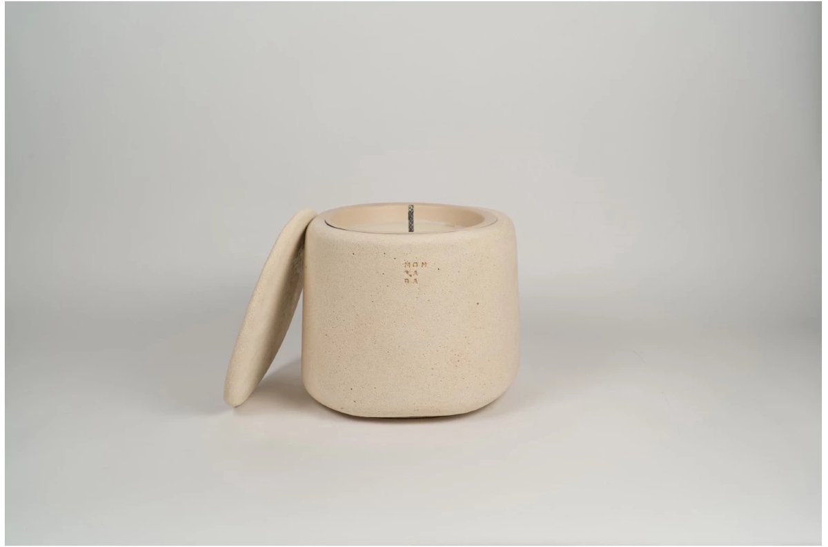Mon Dada Corse XL outdoor kaars met deksel desert - neutraal Beige