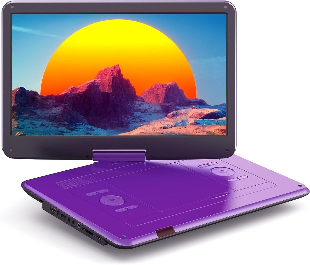 Draagbare DVD Speler - Mobiele DVD Speler - Films Kijken Onderweg - 15.6 Inch HD Scherm - 5000 mAh Batterij