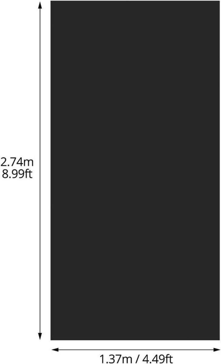 Lange zwarte plastic tafelkleden - Waterdichte tafelkleden - 108" x 54" - Restaurants - Bruiloften - Feesten - Speciale evenementen