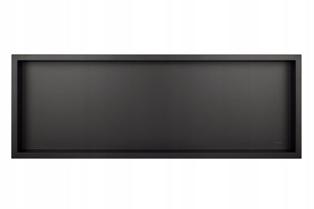 Balneo Wall-Box One Zwarte Wandplank Badkamer 90 cm