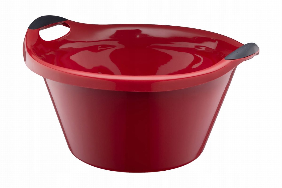 Ovale Kunststof Kuip 10L - Rood
