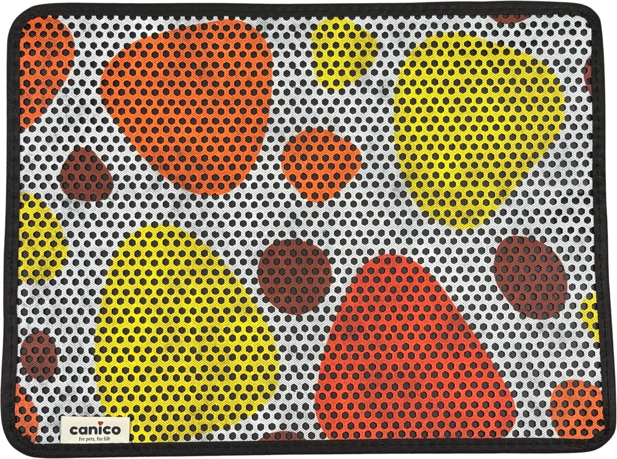 Canico Kattenbakmat - Uitloopmat - Kleurstenen Wit - 60 x 45 cm