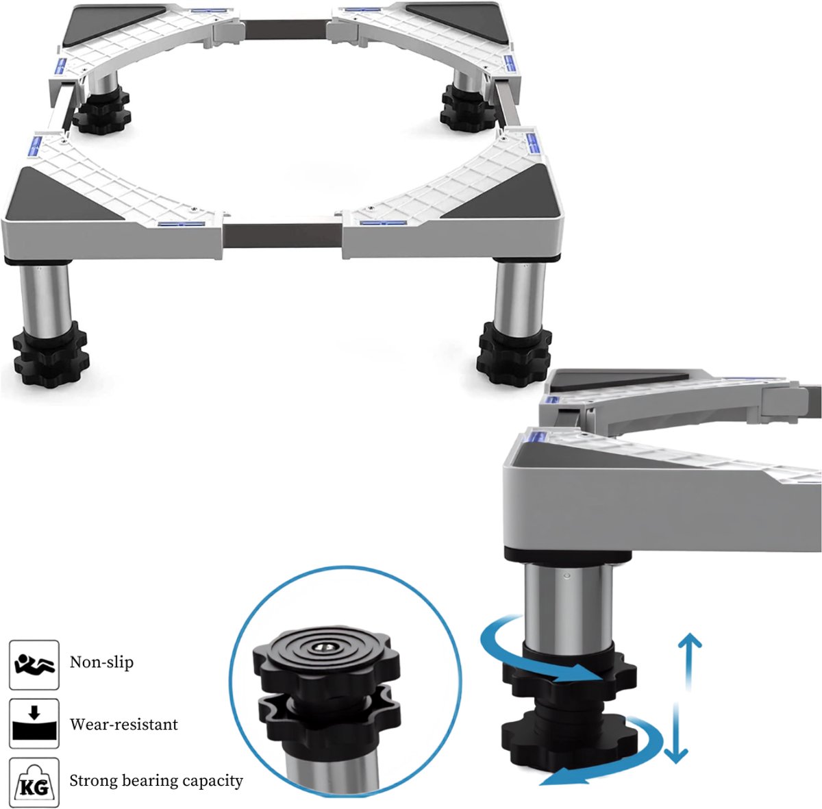 ApexArte® Wasmachine Verhoger - Wasmachine Kast - Wasmachine Ombouw