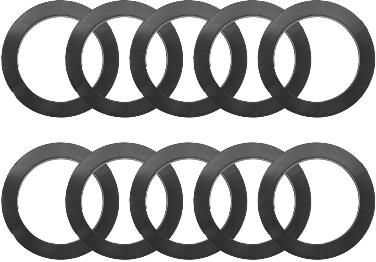 sifon afvoer gootsteen keukenspoelbak voor afvoer DN40 40 mm G1½ inch 45 x 31 x 2 mm afdichtingsset sifon afdichtingen voor spoelbakafvoer, platte afdichtingen (45 mm, 10 stuks)
