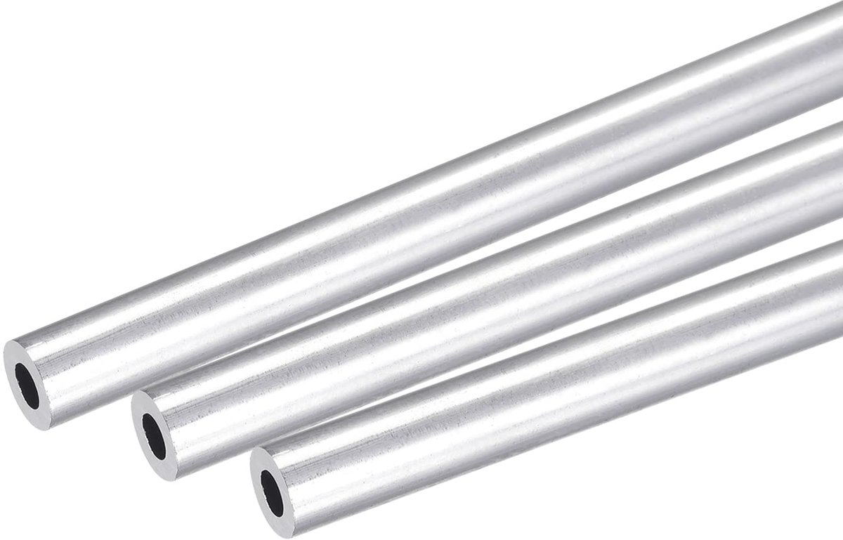 Aluminium buizen 8 mm buitendiameter 6063 aluminium ronde buis 4 mm binnendiameter aluminium stang holle buis aluminium rechte buis 250 mm lengte aluminium buizen metalen buis