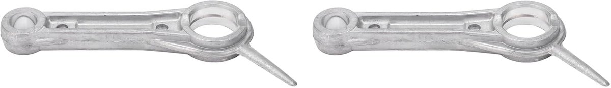 2 Stuks Zuiger Drijfstang Krukas Gegoten Zuiger Aluminium Dubbel Gat voor 1 P/2.5 P/3 P/4 P/5 P/6 P Luchtcompressor 12x22x85mm