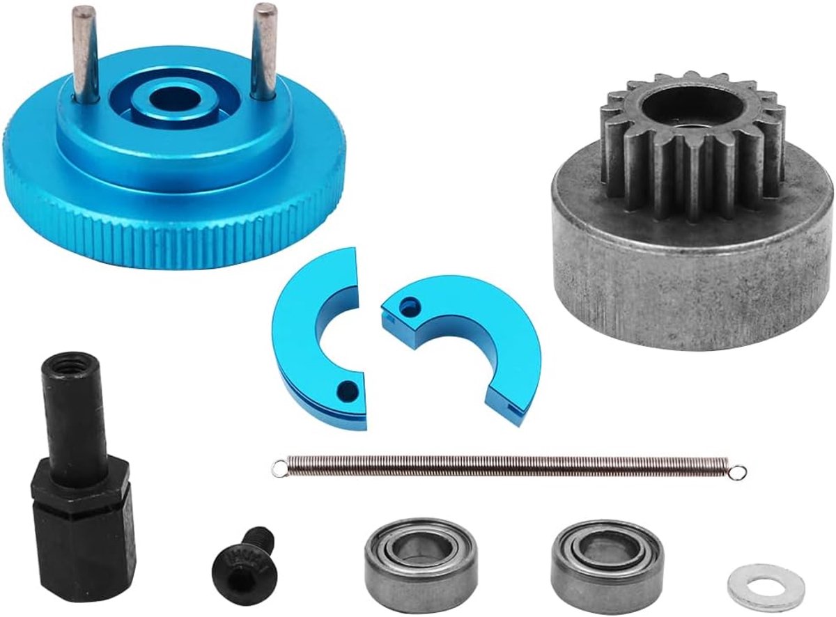 16 Tanden Vliegwiel Montage Kit Set voor HSP 94101 94105 94108 94188 -Enkele tand Blauw