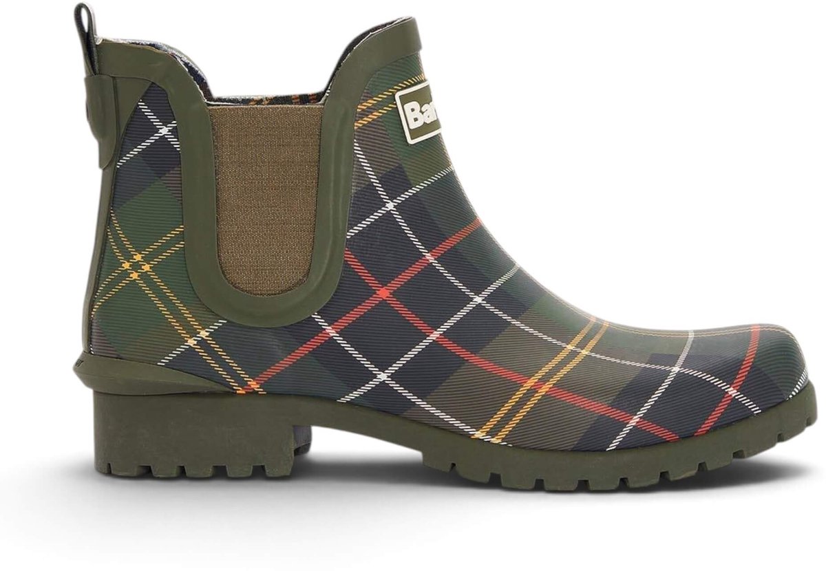 Barbour Wilton Chelsea Welly groene enkellaarsjes