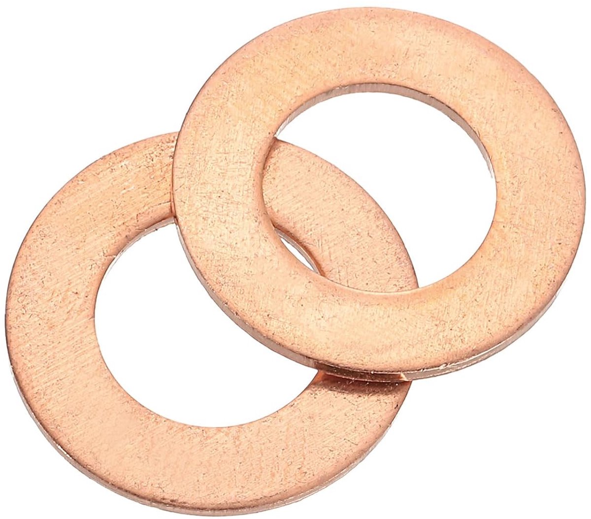 Set van 36 stuks vlakke sluitringen, M10 x 18mm x 1mm messing ring bijlagschijven assortiment, vlakke borgschijven vlakke afdichtingen metalen schijven voor schroeven bouten moeren