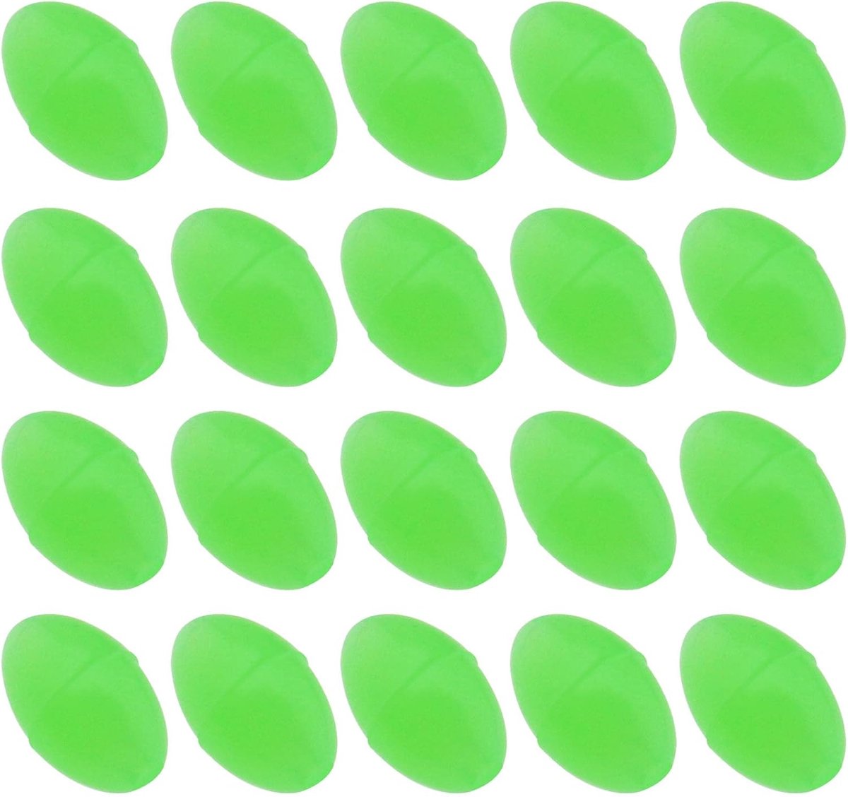 300Pcs Lichtgevende Vissen Kralen Lichtgevende Glow Vissen Kralen PE Kralen Ronde Vissen Kralen Lichtgevende Ronde Ovale Ei Kralen Visgerei Accessoires Voor Fish Line