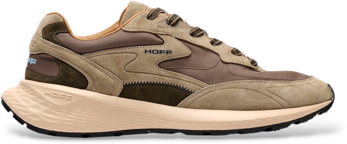 HOFF Leren sneakers City Mkii bruin groenbruin