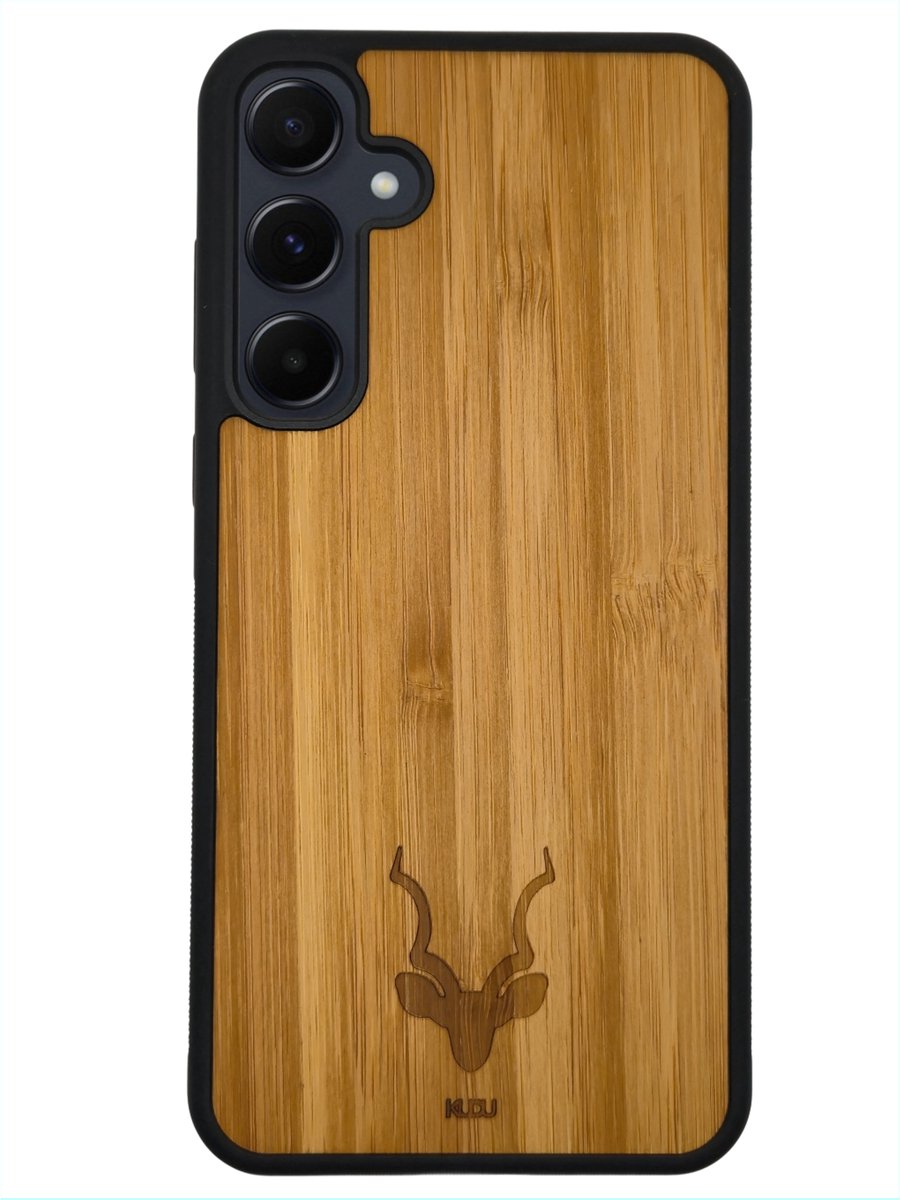 KuduStore Samsung Galaxy A57 telefoonhoesje - Houten hoesje - Bamboe