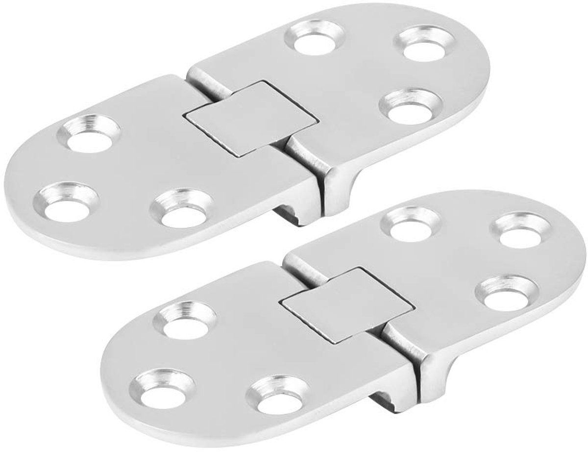Deurscharnier 2 Stuks Boot RVS Scharnieren Stempelen Kast voor Marine Cabine Deur 66 * 30mm