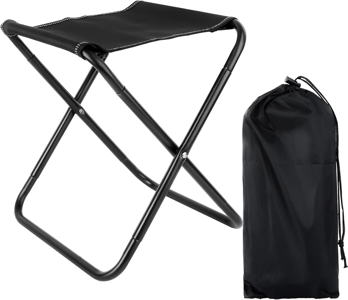 opvouwbare campingkruk, 31 cm, inklapbare kruk, mini-draagbare kruk, mini-lichte opvouwbare, campingstoel, voor outdoor, reizen, wandelen, tuin