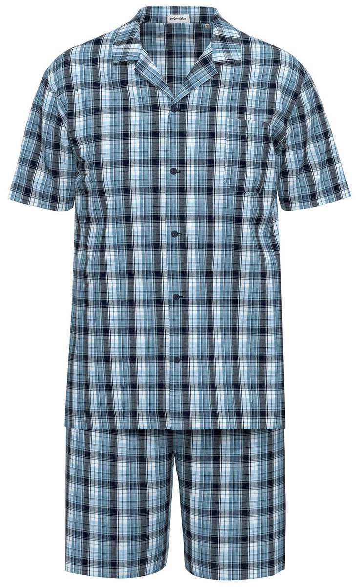 Herenpyjama kort met knoopjes