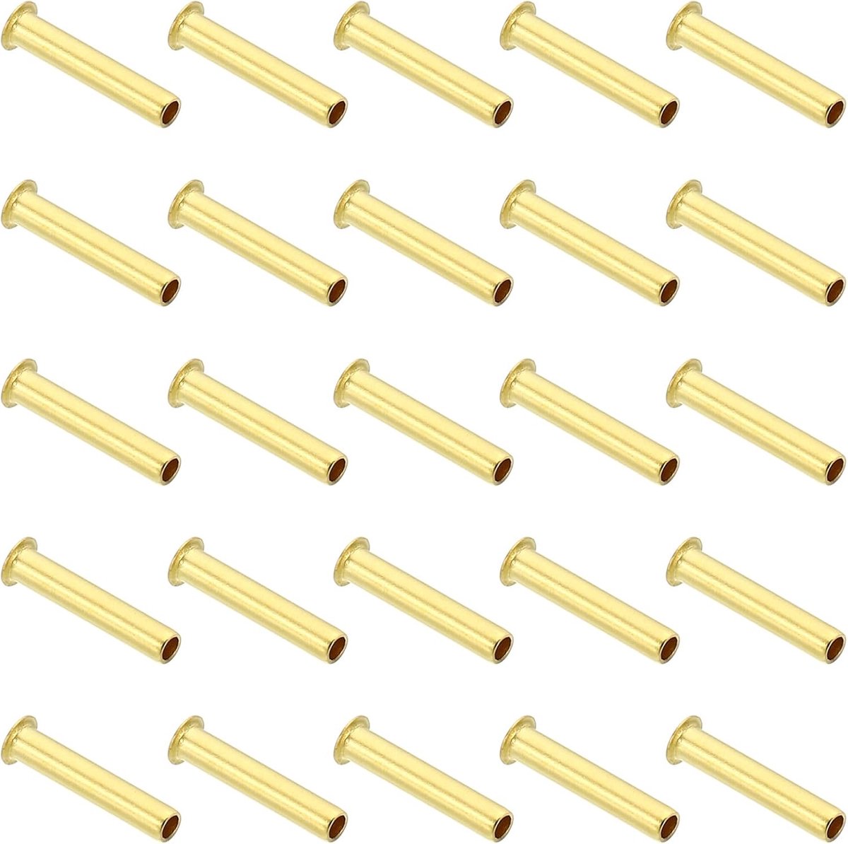 Messing Compressie Insert voor 1/8" Inch OD Buis, 40 Pack Insert Tube Ondersteuning Compressie Montage Assortiment Kit voor Water Olie Luchtpijp