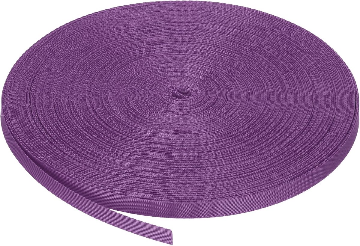 Platte nylon riem, 9,5 cm, polypropyleen nylon, hibiscus paars voor rugzak, bagagedrager, klimmen, doe-het-zelf