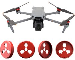 Motorkap voor DJI AIR 3S/3/3 PRO/3 CLASSIC/3 MAVIC aluminium beschermhoes, waterdichte motorafdekking, krasbestendig, stofkap, drone-accessoires, rood