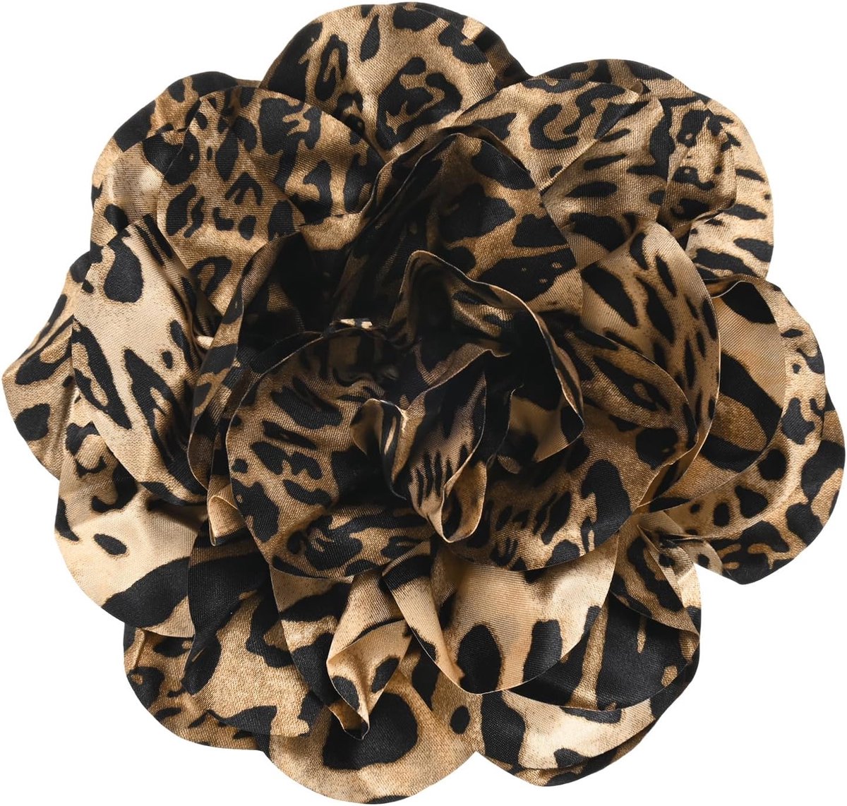 Broches, Reversspeldjes Sierlijke Satijn Stof Grote Camellia Oversized Broche Pin
