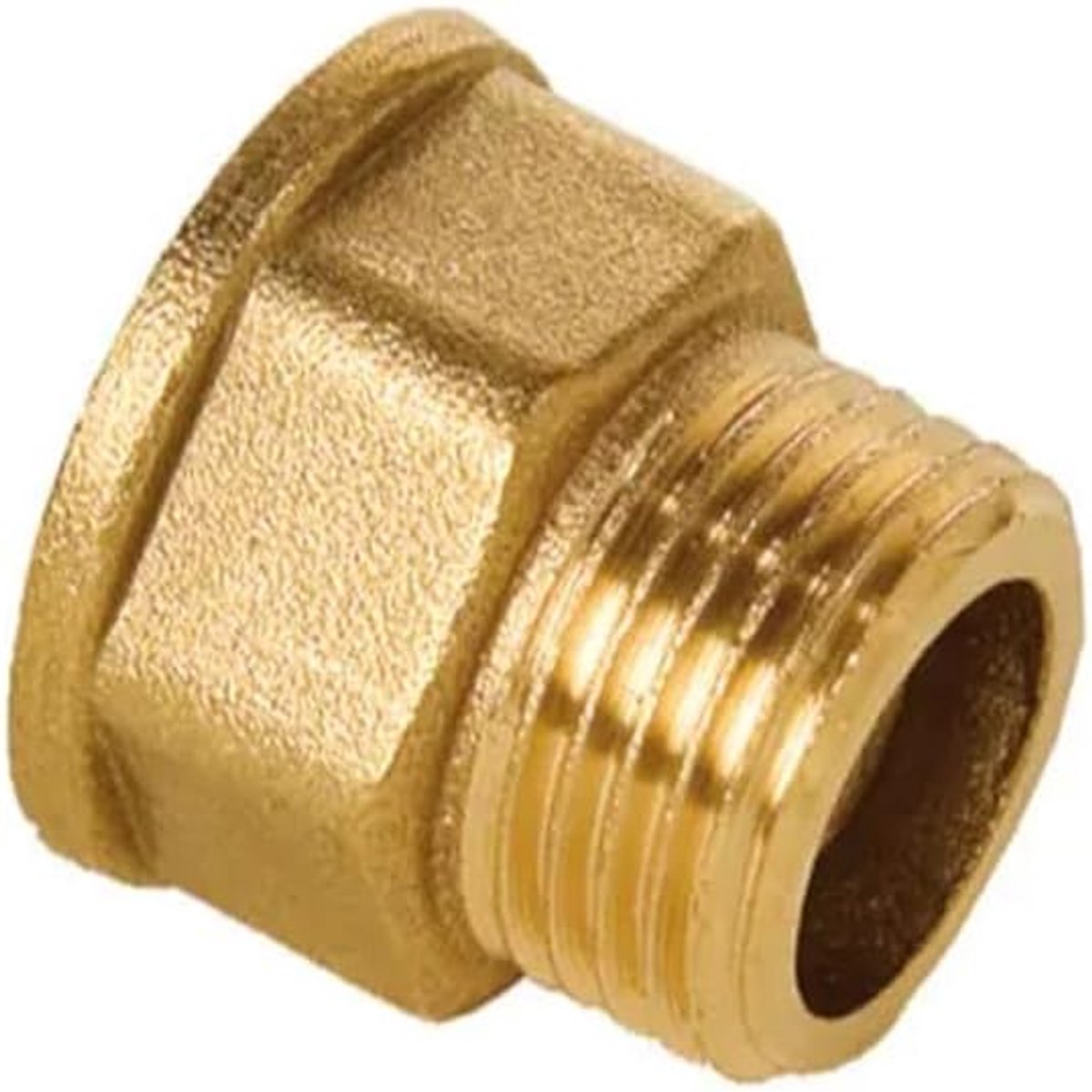 Gelijk M-H 1/2" Marsella Type Manchet | Veilige en Duurzame Messing Mannelijk-Vrouwelijke Verbinding voor Pijpen | Ideaal voor Loodgieterwerk, Verwarming, Irrigatie en Industriële Installaties