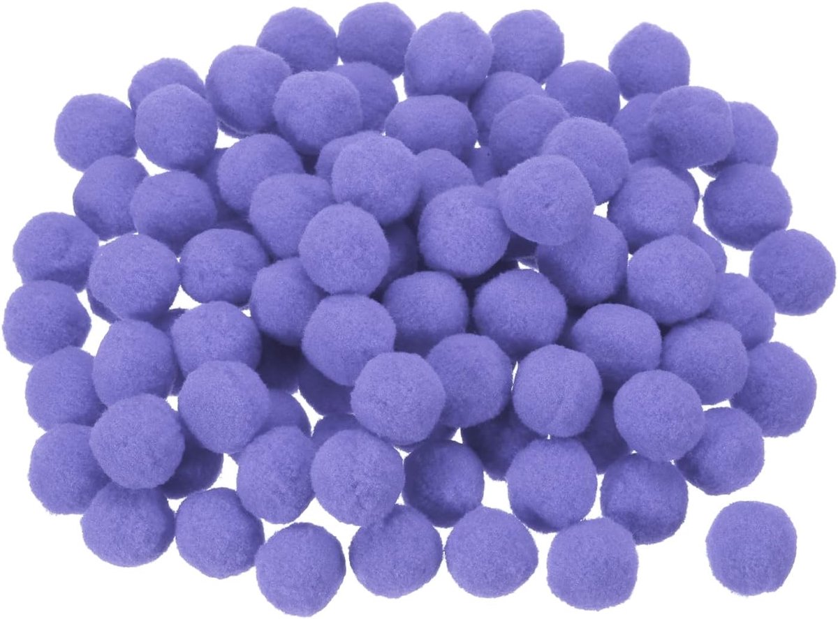 Vilt Pompons Viltstof 3 cm 30 mm Lavendel Paars Voor doe-het-zelfprojecten DIY Pack van 100 stuks
