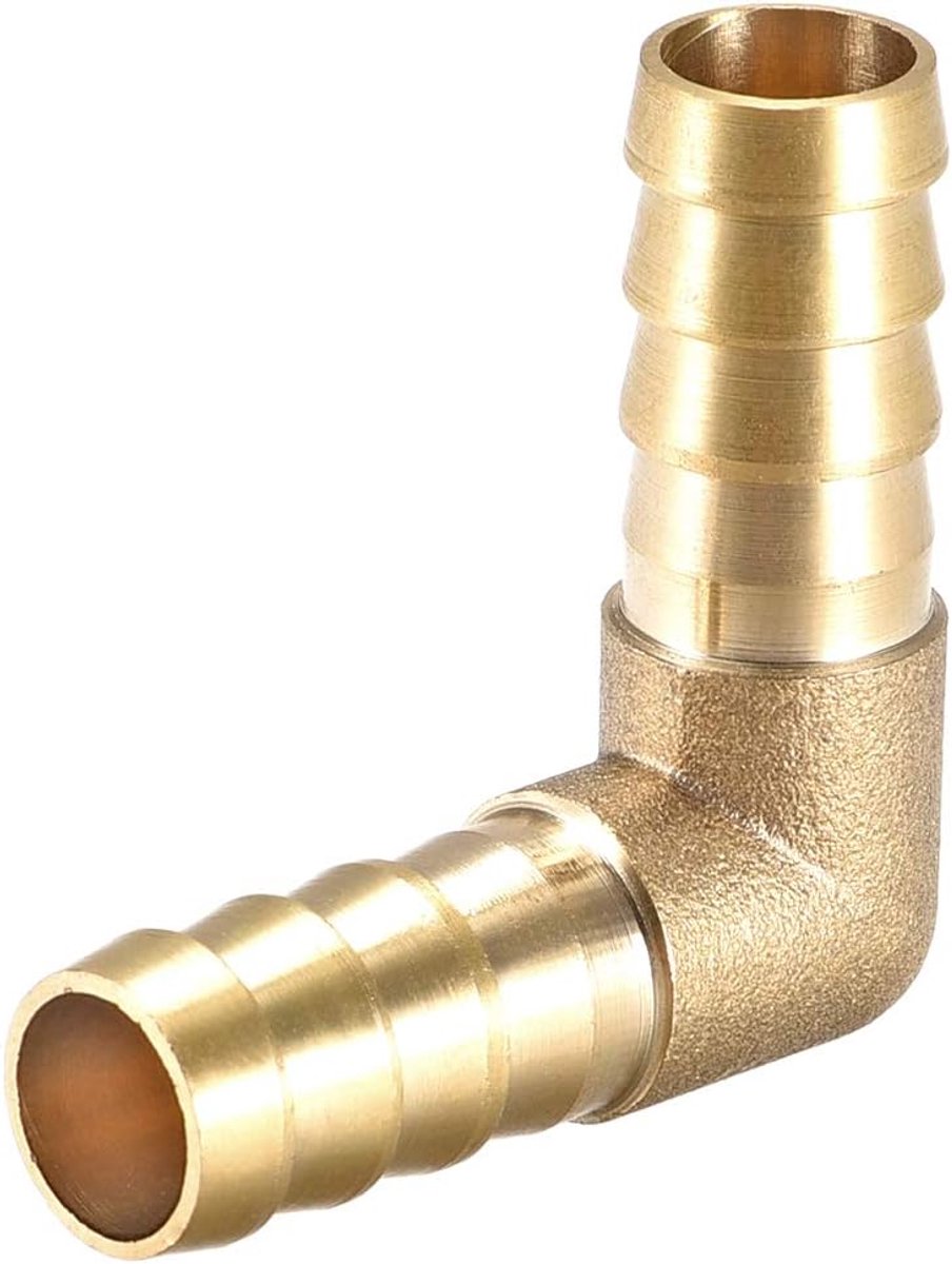 sourcing map 12 mm buisfitting messing prikkeldraad 90 graden elleboog slang connector koppeling slang adapter
