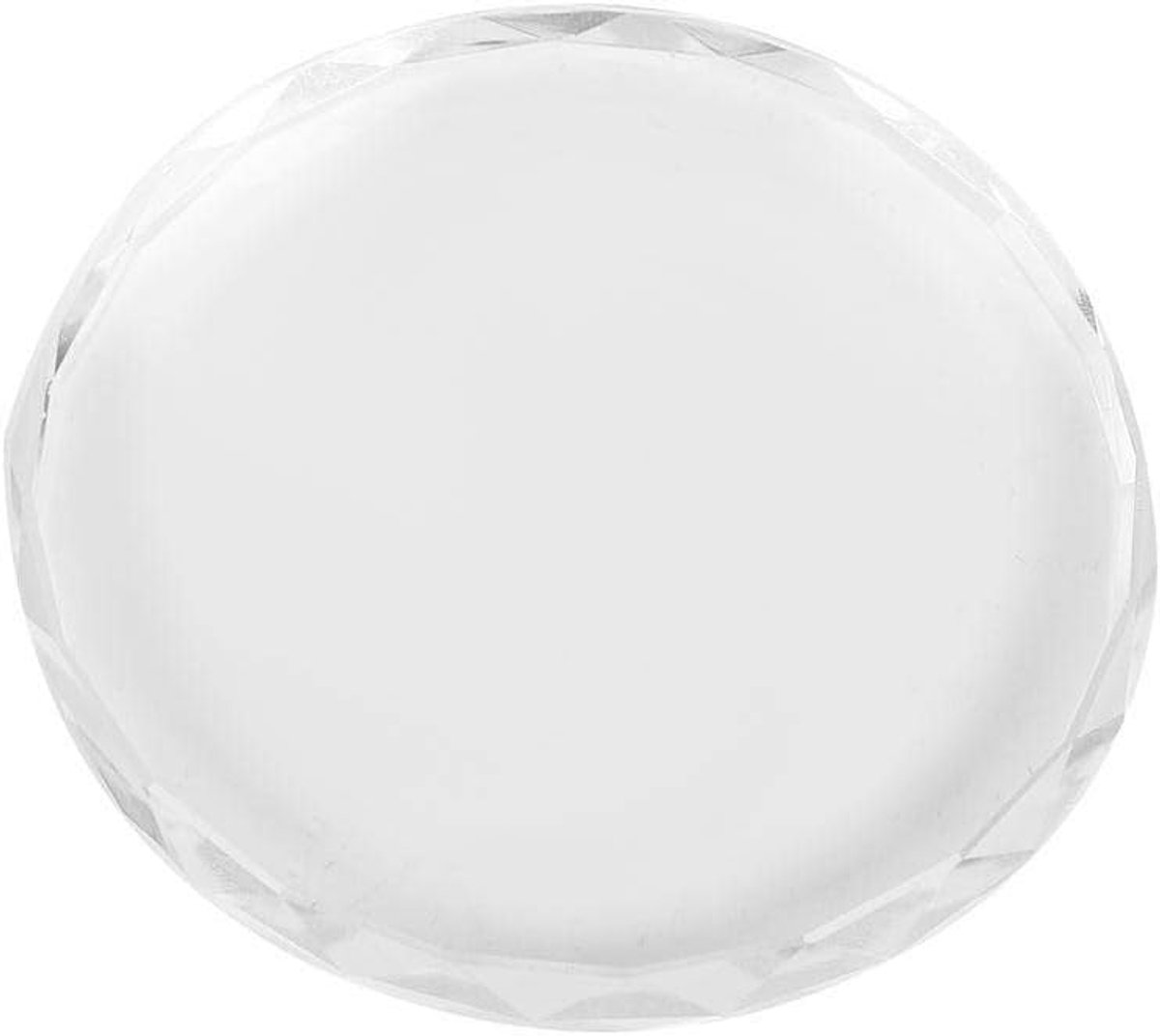 Art-palet Make-uppalet Glas Nail Art-palet Nail Art-display Cosmetische menggereedschappen Nagelkunst Schilderen Kleurversteviging Glas DIY-tool (Ronde glasplaat 02)