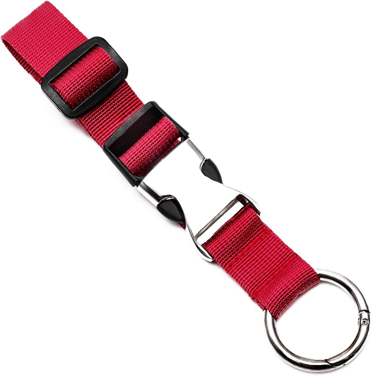 Bagageriemen Jasgrijper Bagageriemen Bagagekoffer voor Reisriem Bagage met gesp Verstelbare Bagage-accessoires (Wijnrood)