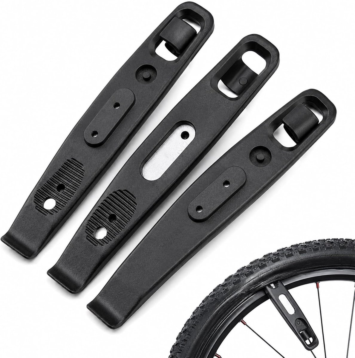 Bandenlichter voor fiets, set van 3, bandenlichter, racefiets, stabiele montagehendel, bandenlichter voor het wisselen van banden, voor demontage, reparatie van racefiets, MTB bandenlichter