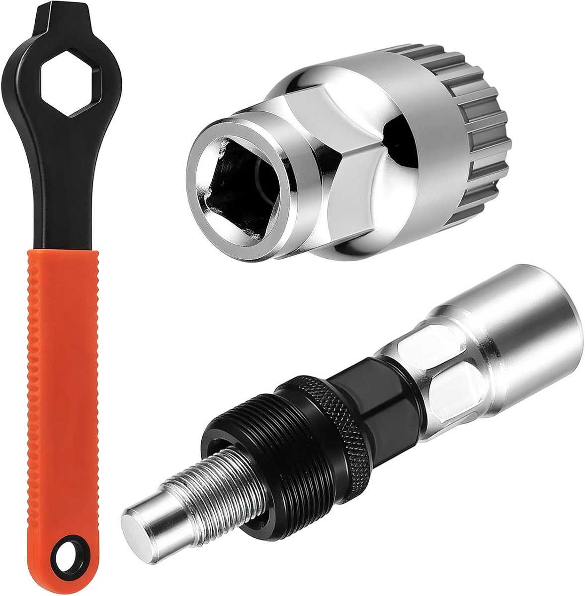 cranktrekker met trapas gereedschap & 16 mm sleutel, fietscranktrekker, fiets trapas gereedschap binnenlagerverwijderaar, cranktrapassleutel gereedschapsset voor het verwijderen van de