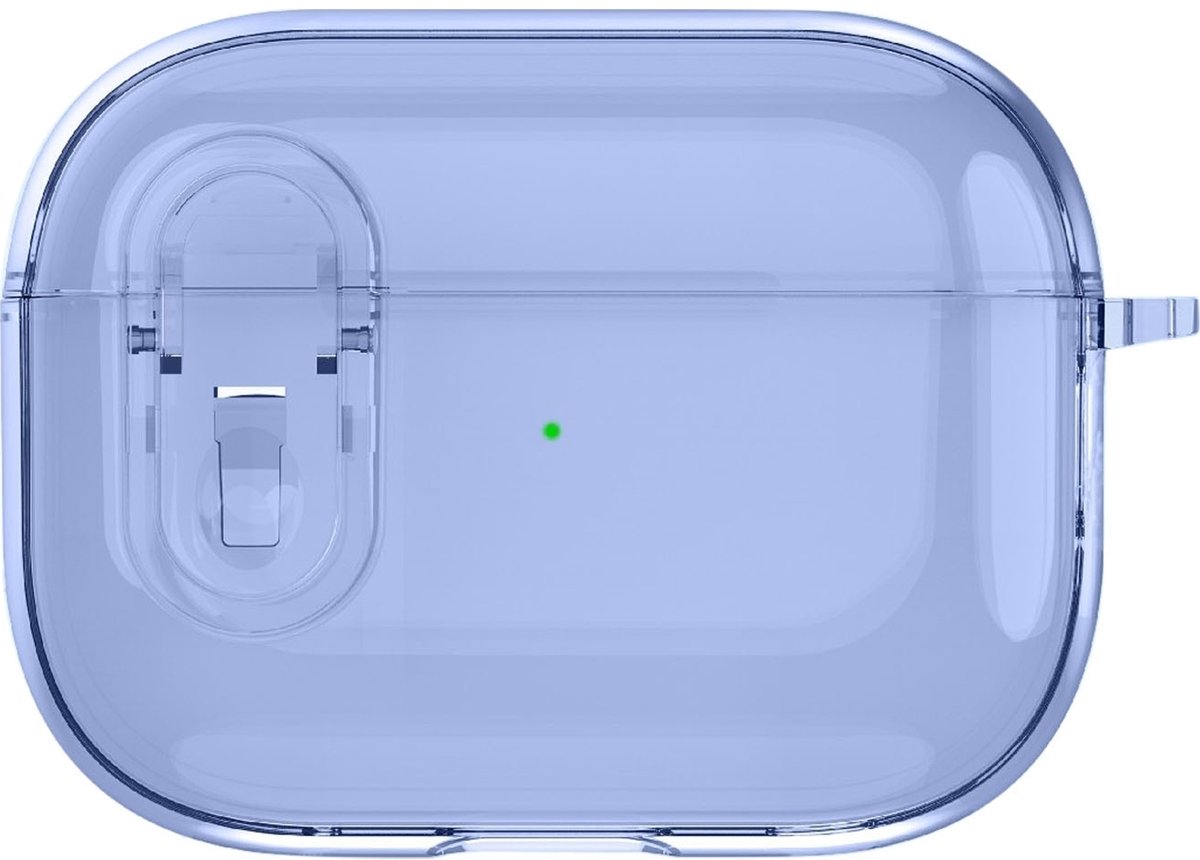 Mobigear Hoesje geschikt voor Apple AirPods Pro 1 Hardcase Hoesje | Mobigear Crystal Clip - Blauw