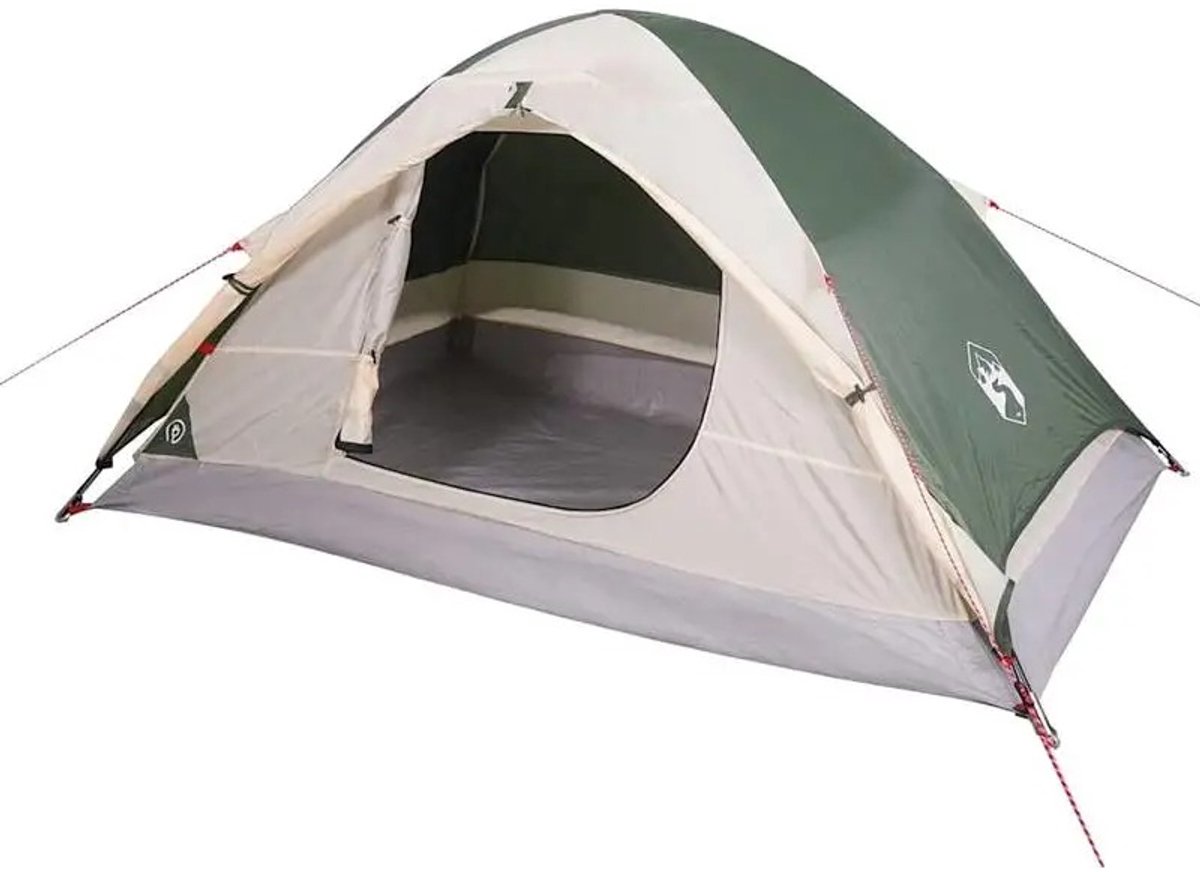 Emvae Tent - 2 Personen - Kampeertent - Dome tent - Waterdicht met PU-Coating, Gaaswanden en Draagtas - 230 x 225 x 108 cm - Groen