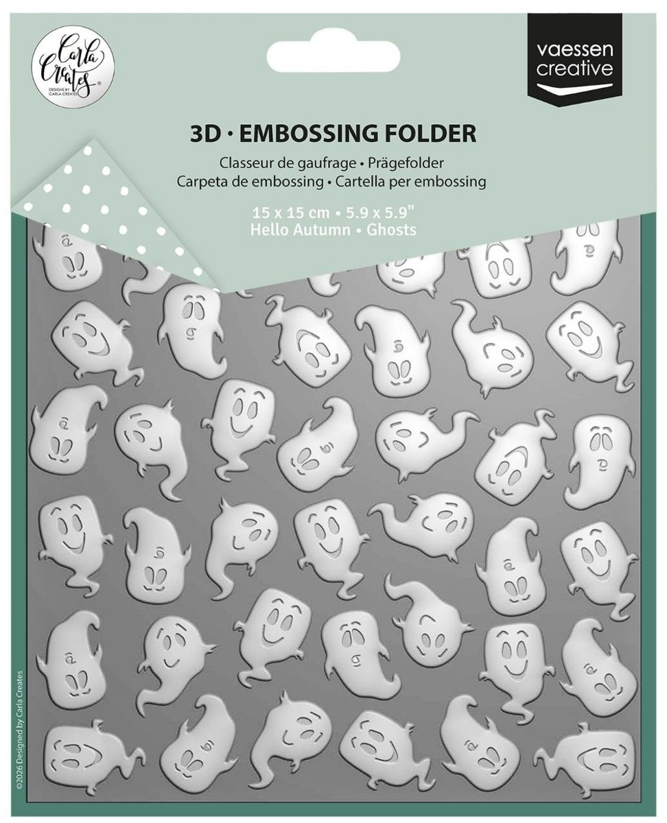 Embossing folder Ghosts - Carla Creates