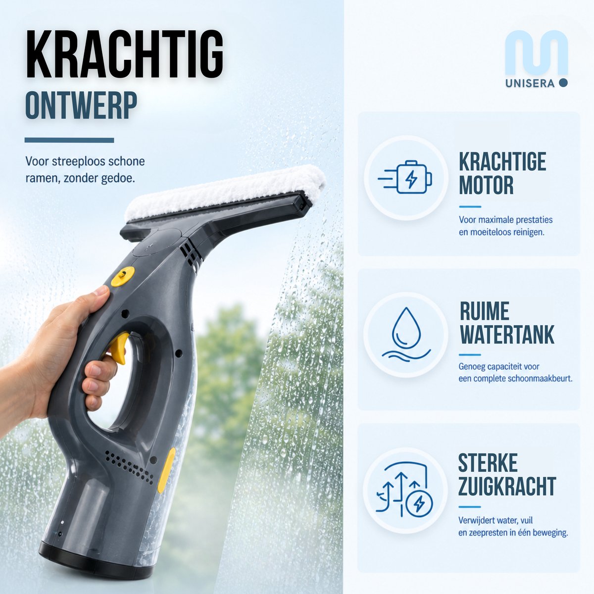 Unisera Elektrische Raamwisser - Raamtrekker thumbnail 3