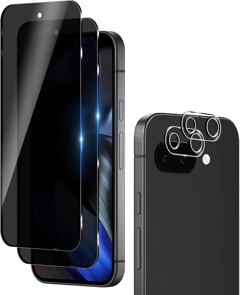 Dailygoods - Privacy Screen Protector voor Google Pixel 10A - 2 stuks met camerabescherming