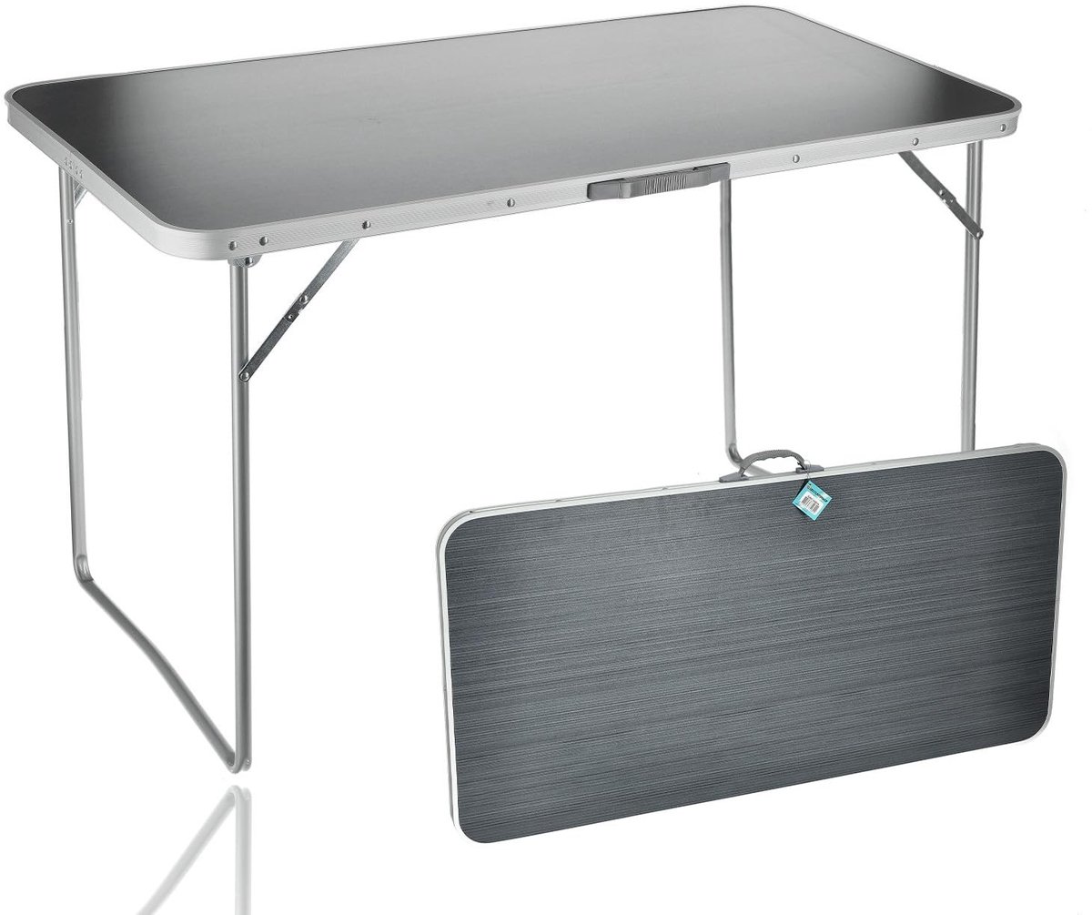 Dailygoods - Inklapbare Tuintafel voor 3-4 Personen - Weerbestendige Vouwtafel 120x60x70,5 cm