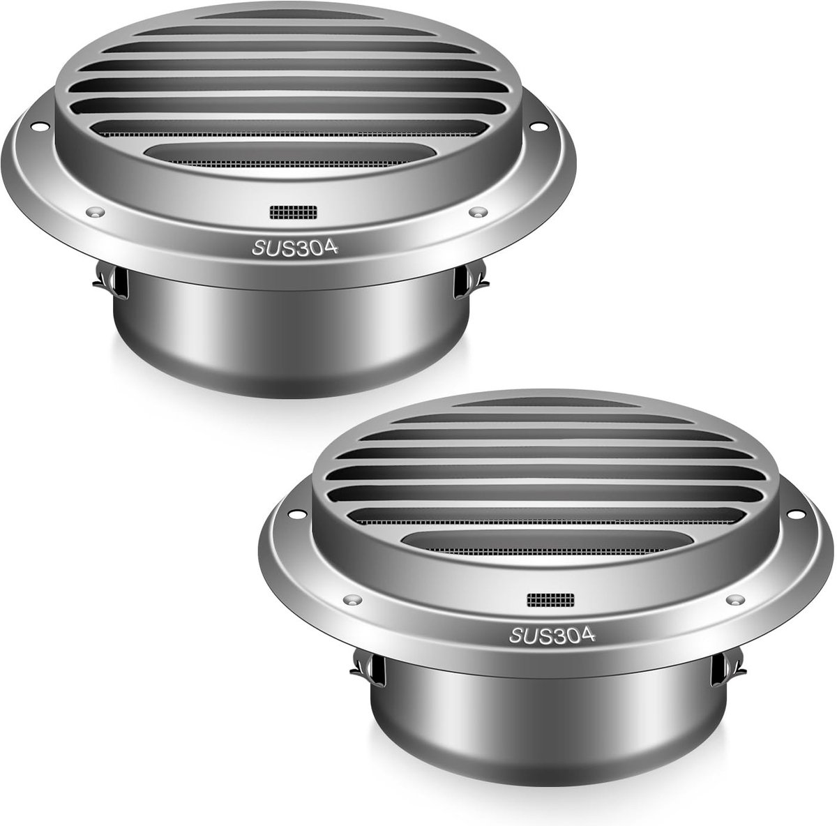 Dailygoods - Ventilatierooster 150 mm - Roestvrij Staal Insectenbescherming